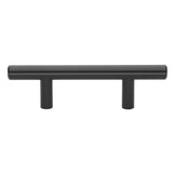 GlideRite 2-1/2 in. Matte Black Solid Steel Drawer Bar Pulls, 10-Pack