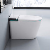 CATALINA 1.28 GPF Smart Bidet Toilet with Auto Open/Close Lid, Gloss White