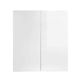 LIFEART CABINETRY Valencia Assembled 24 in. W x 12 in. D x 42 in. H in Gloss White Plywood Assembled Wall Kitchen Cabinet