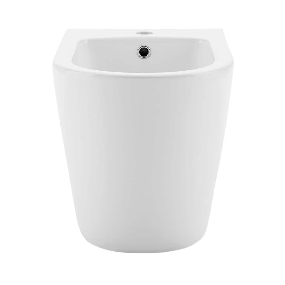 Swiss Madison St. Tropez Elongated Bidet in White - Sleek and Modern Ceramic Bathroom Fixture