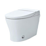 Elongated Smart Bidet Toilet with Heated Seat and Soft Close in White