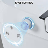 Elongated Smart Bidet Toilet with Heated Seat and Soft Close in White