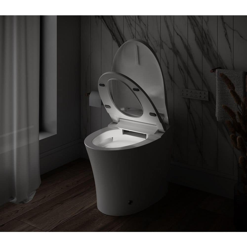 Streamline LT-389 Tankless Elongated Smart Bidet Toilet with Auto Flush