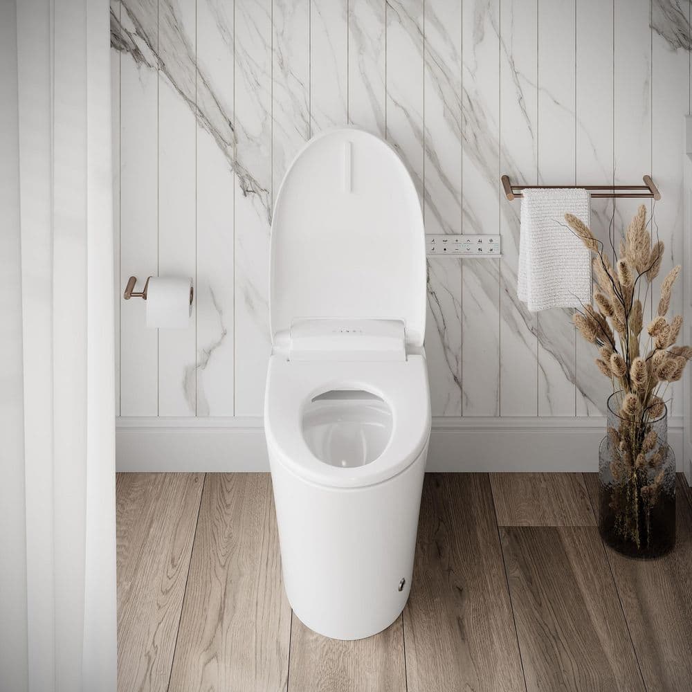 Streamline LT-389 Tankless Elongated Smart Bidet Toilet with Auto Flush