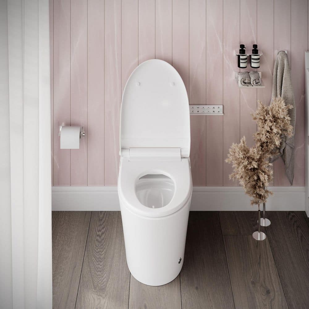 Streamline LT-462 Tankless Elongated Smart Bidet Toilet 1.28 GPF - White