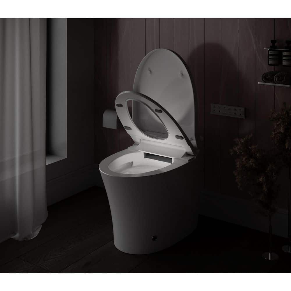 Streamline LT-462 Tankless Elongated Smart Bidet Toilet 1.28 GPF - White