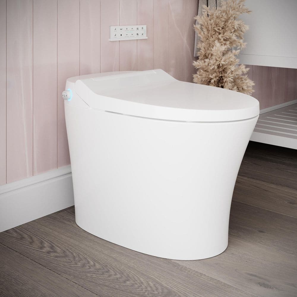 Streamline LT-462 Tankless Elongated Smart Bidet Toilet 1.28 GPF - White