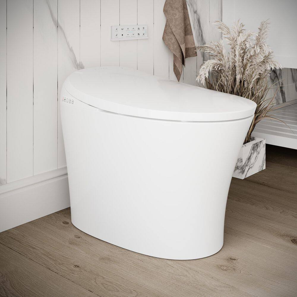 Streamline LT-571 Tankless Elongated Smart Bidet Toilet with Heated Seat and Auto Flush