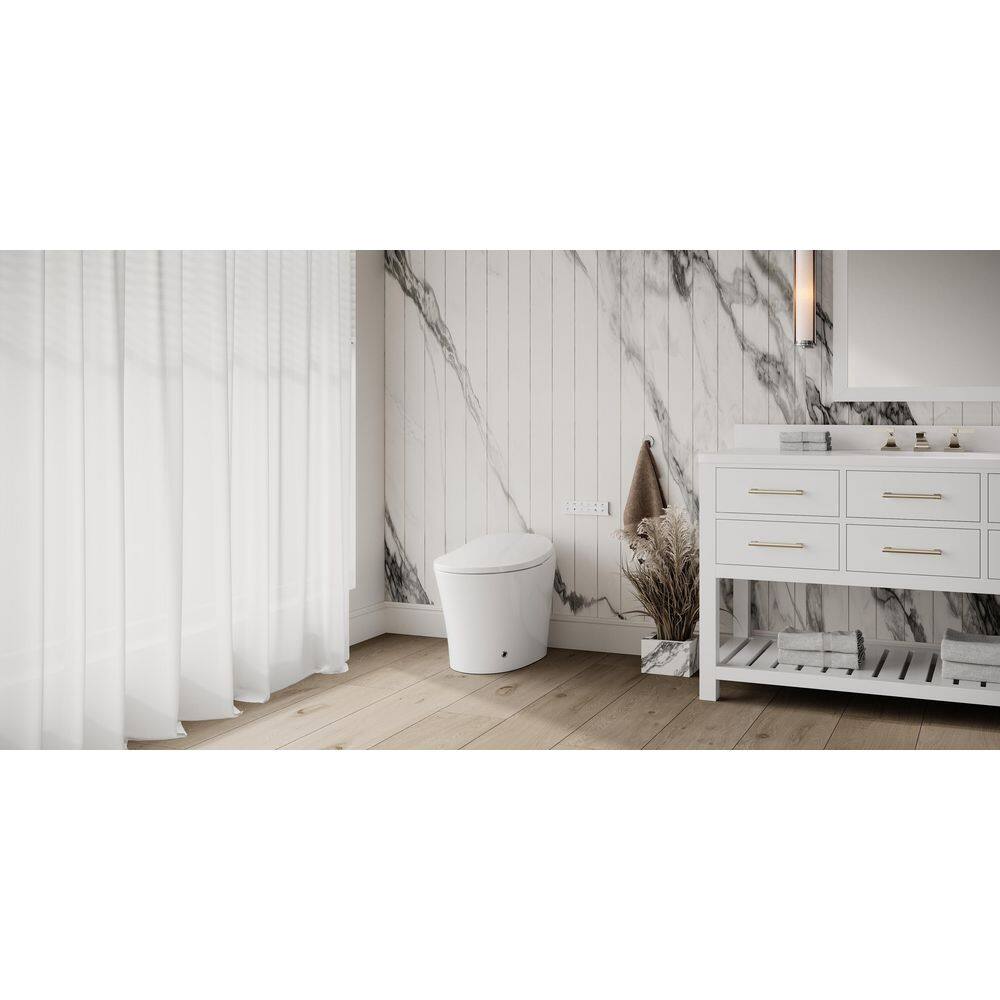 Streamline LT-571 Tankless Elongated Smart Bidet Toilet with Heated Seat and Auto Flush