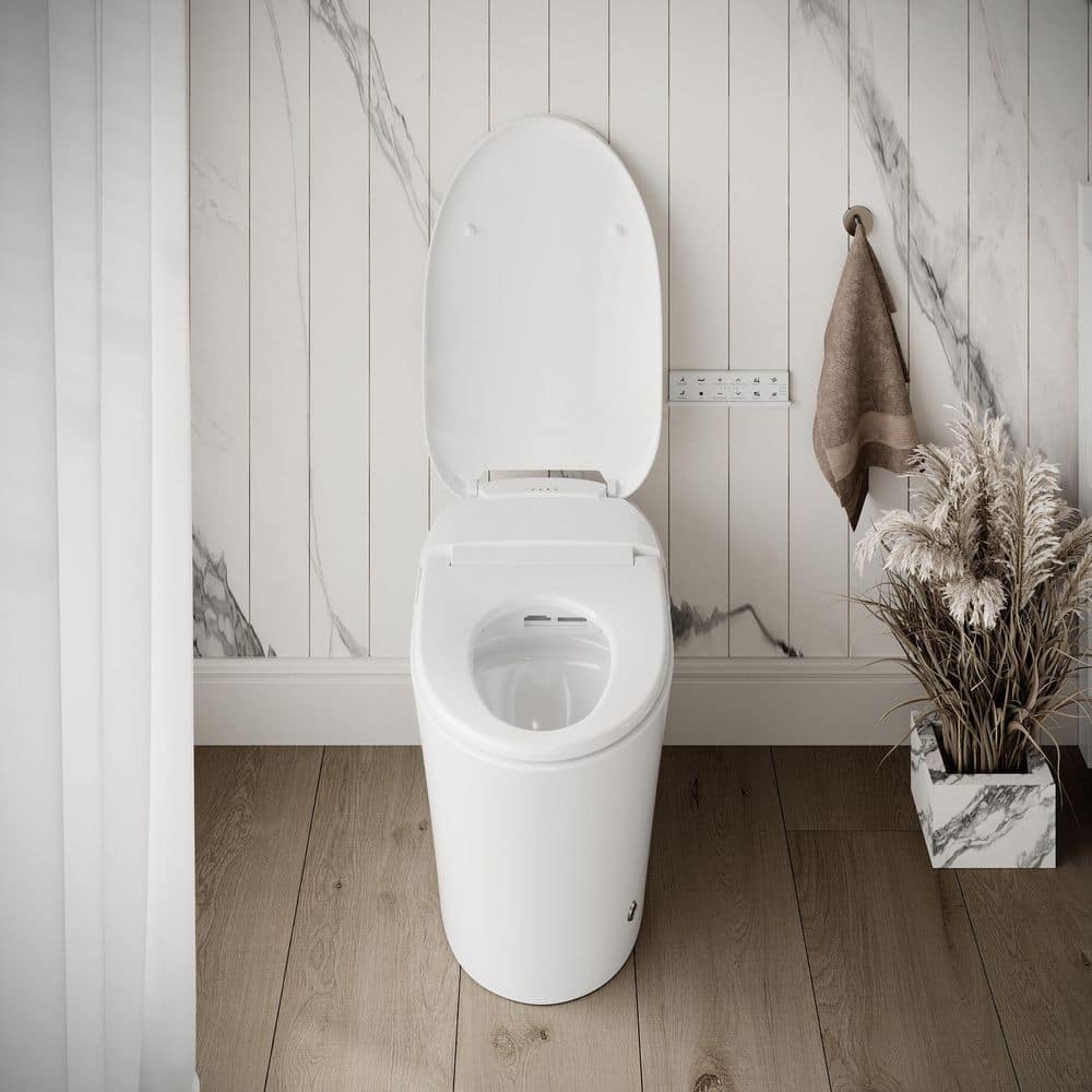 Streamline LT-571 Tankless Elongated Smart Bidet Toilet with Heated Seat and Auto Flush