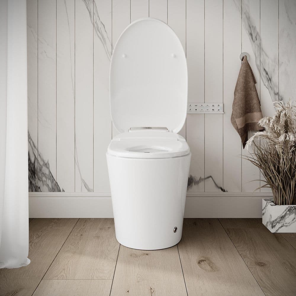 Streamline LT-571 Tankless Elongated Smart Bidet Toilet with Heated Seat and Auto Flush