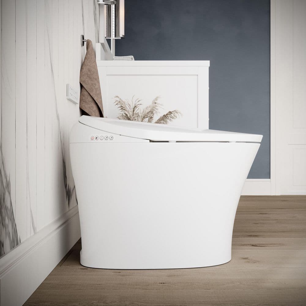 Streamline LT-571 Tankless Elongated Smart Bidet Toilet with Heated Seat and Auto Flush