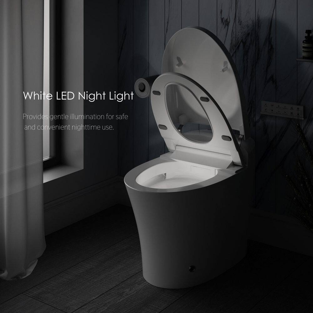 Streamline Tankless Elongated Smart Bidet Toilet with Auto Flush & Heated Seat