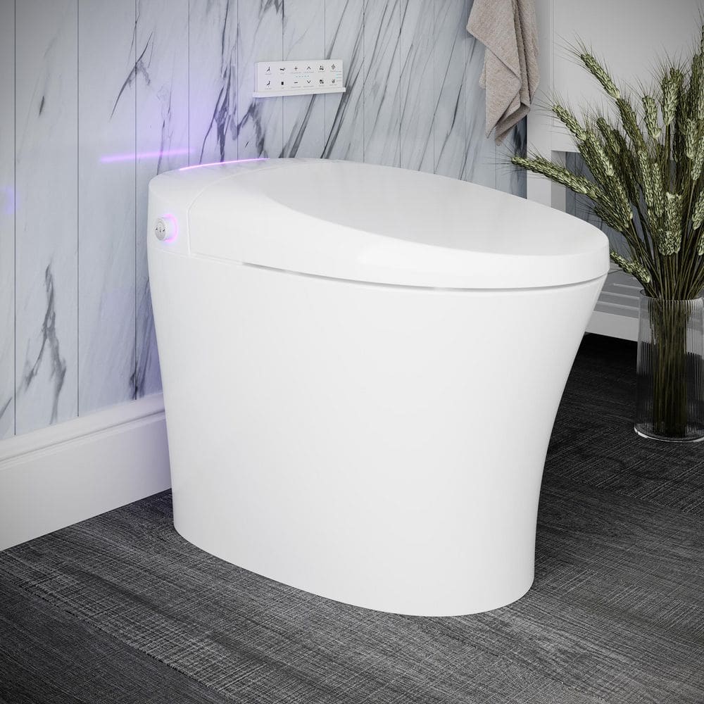 Streamline Tankless Elongated Smart Bidet Toilet with Auto Flush & Heated Seat