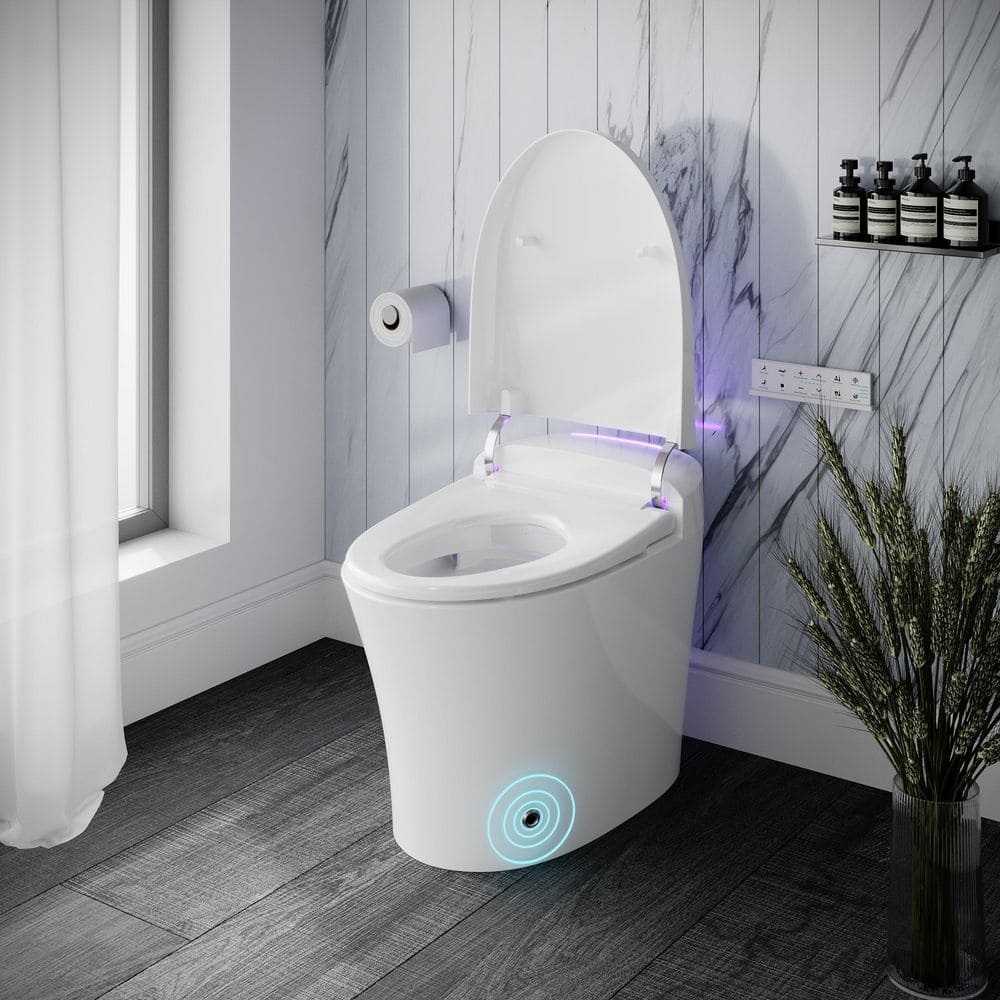 Streamline Tankless Elongated Smart Bidet Toilet with Auto Flush & Heated Seat