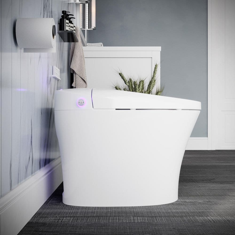 Streamline Tankless Elongated Smart Bidet Toilet with Auto Flush & Heated Seat