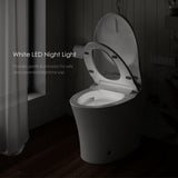 Streamline Tankless Elongated Smart Bidet Toilet in White with UV Sterilizer & Heated Seat