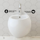 Swiss Madison Plaisir Wall-Hung Elongated Bidet Bowl in Glossy White