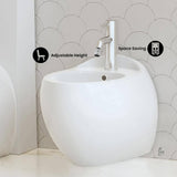 Swiss Madison Plaisir Wall-Hung Elongated Bidet Bowl in Glossy White
