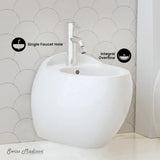 Swiss Madison Plaisir Wall-Hung Elongated Bidet Bowl in Glossy White