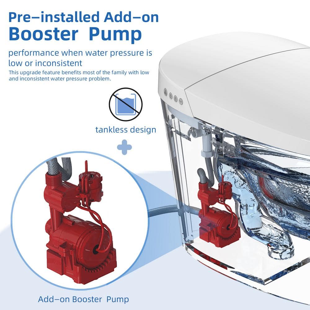 WOODBRIDGE Victoria Intelligent Elongated Smart Toilet with Auto Flush & Foot Sensor