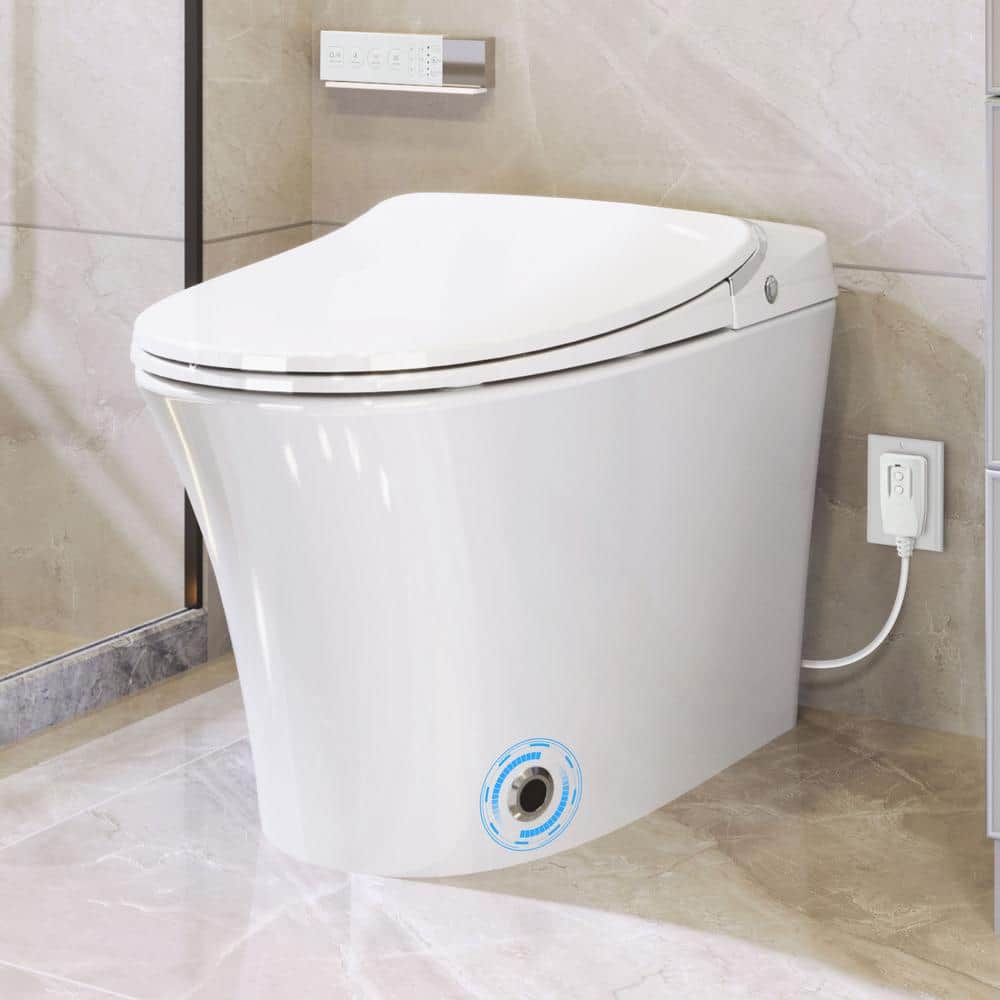 YSQCAR Elongated Smart Bidet Toilet with Heated Seat & Auto Flush