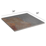 Flagstone Gold 24 in. x 24 in. x 0.75 in. Stone-Look Porcelain Paver