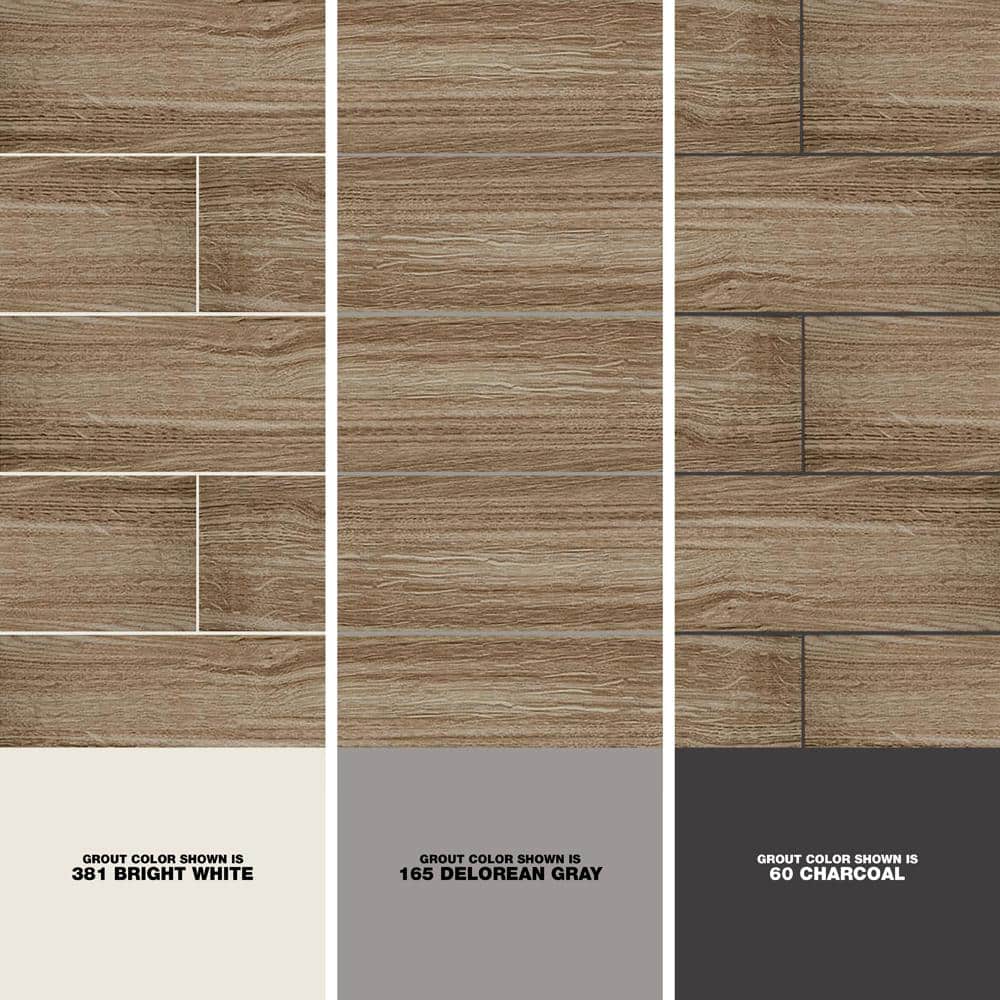 Daltile Trace Meadow 6 in. x 36 in. Golden Brown Glazed Porcelain Floor and Wall Tile (14.5 sq. ft./Case)