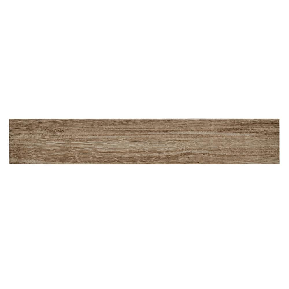 Daltile Trace Meadow 6 in. x 36 in. Golden Brown Glazed Porcelain Floor and Wall Tile (14.5 sq. ft./Case)