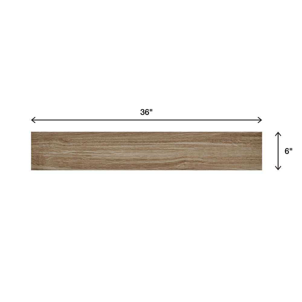 Trace Meadow Golden Brown 6 in. x 36 in. Glazed Porcelain Floor and Wall Tile (348 sq. ft./Pallet)