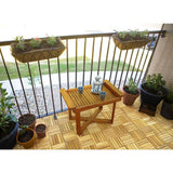 Interbuild 1 ft. x 1 ft. Interlocking Solid Hardwood Acacia Deck Tile in Golden Teak (10-Piece per Carton - 10 sq. ft.)