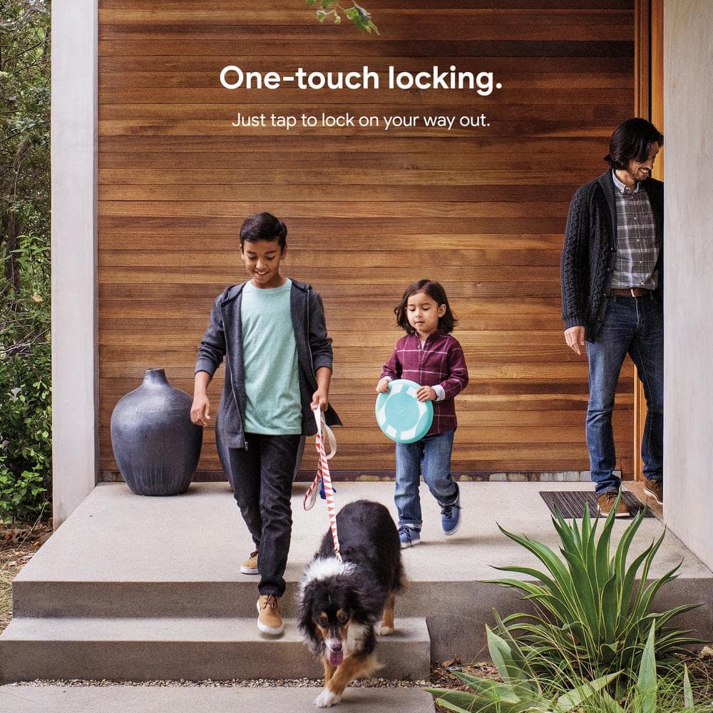 Google Nest x Yale Lock - Tamper-Proof Smart Wifi Bluetooth Deadbolt Lock with Nest Connect - Satin Nickel