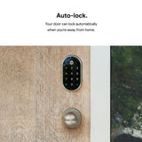 Google Nest x Yale Lock - Tamper-Proof Smart Wifi Bluetooth Deadbolt Lock with Nest Connect - Satin Nickel