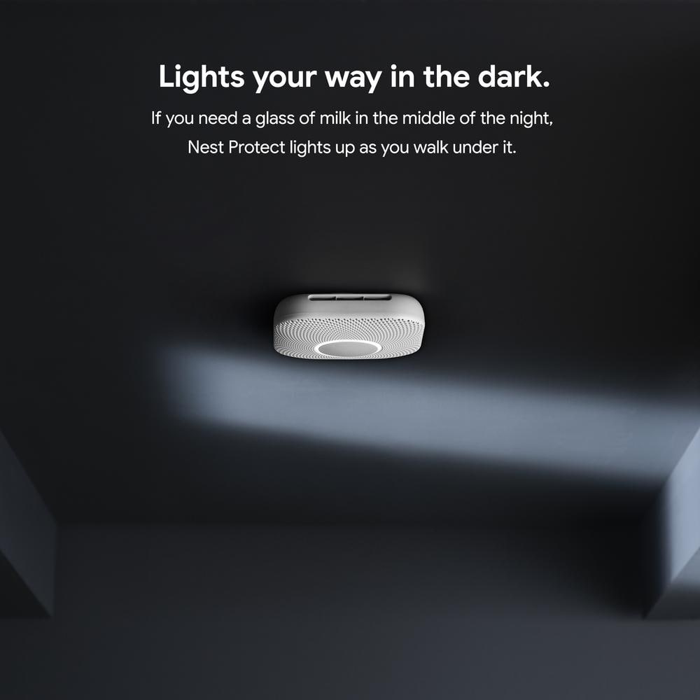 Google Nest Protect - Smoke Alarm and Carbon Monoxide Detector - Battery Operated
