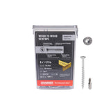 Grabber #8 x 1 1/2 in. Star Drive Flat head Exterior Stainless Steel Wood Deck Screws (5 lb. box)