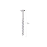 Grabber #8 x 1 1/2 in. Star Drive Flat head Exterior Stainless Steel Wood Deck Screws (5 lb. box)