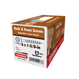 Grabber #6 1-5/8 in. Philips Bugle-Head Wood Deck Screws (1 lb.-Pack)