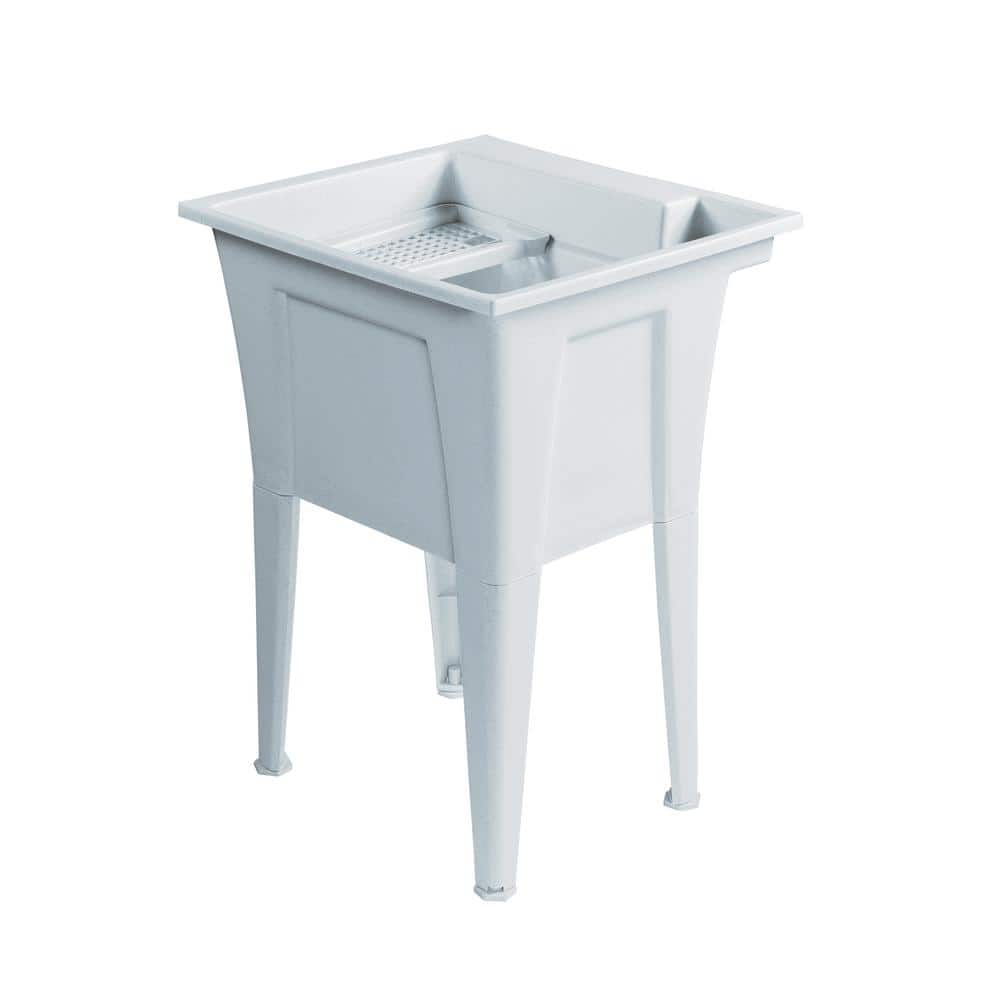 RUGGED TUB 24 in. x 22 in. Polypropylene Granite Laundry Sink (Pack of 2)
