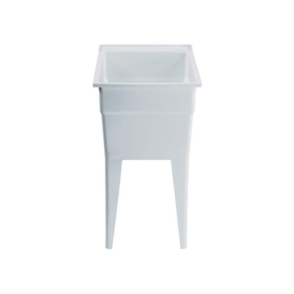 RUGGED TUB 18 in. x 24 in. Polypropylene Granite Laundry Sink