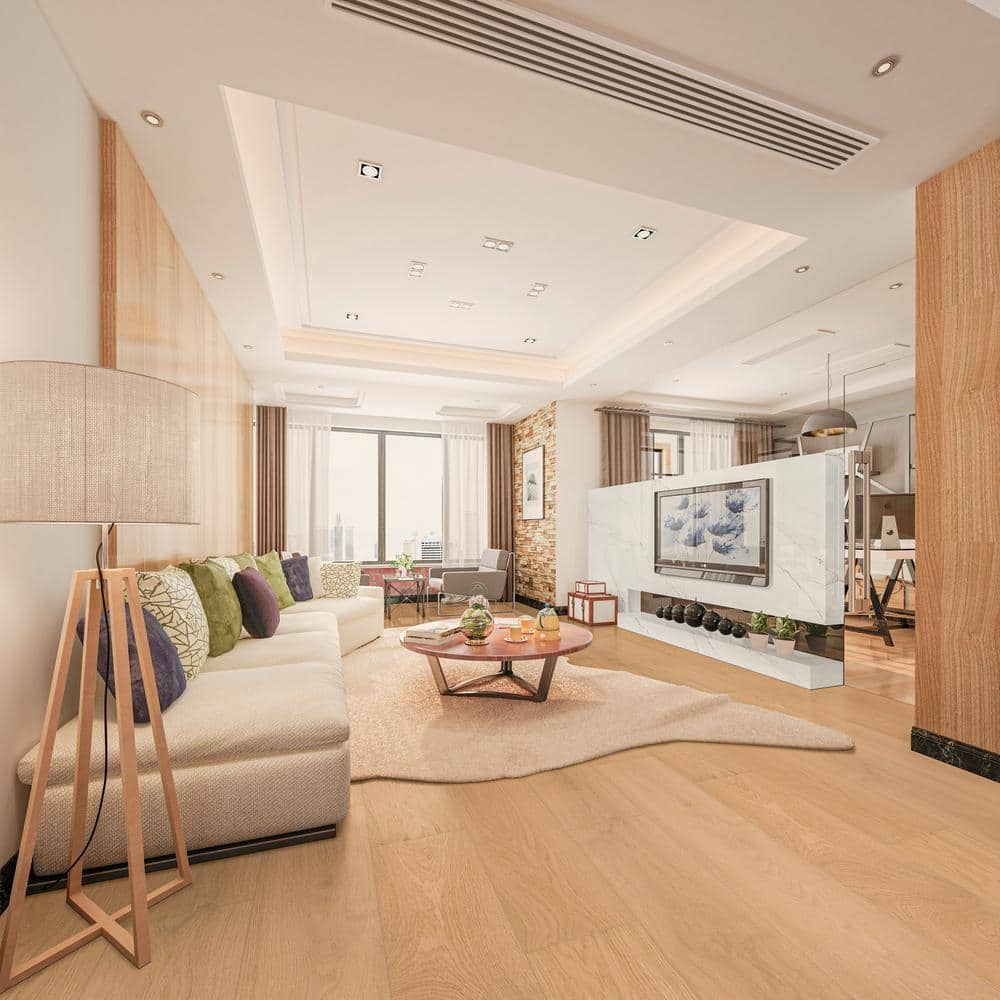 MSI Grant Manor White Oak XXL 5/8 in. T x 9.45 in. W Tongue and Groove Engineered Hardwood Flooring (1363.92 sq. ft./pallet)