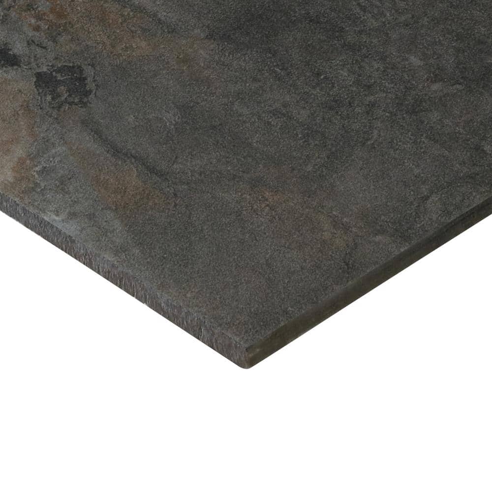 Highland Shore Graphite 24 in. x 24 in. Glazed Porcelain Floor and Wall Tile (15.76 sq. ft./Case)