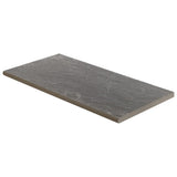 Ivy Hill Tile LithoTech 11.81 in. x 23.62 in. x 0.78 in. Graphite Gray Matte Porcelain Floor Pool Coping Tile (1.93 sq. ft./Each)