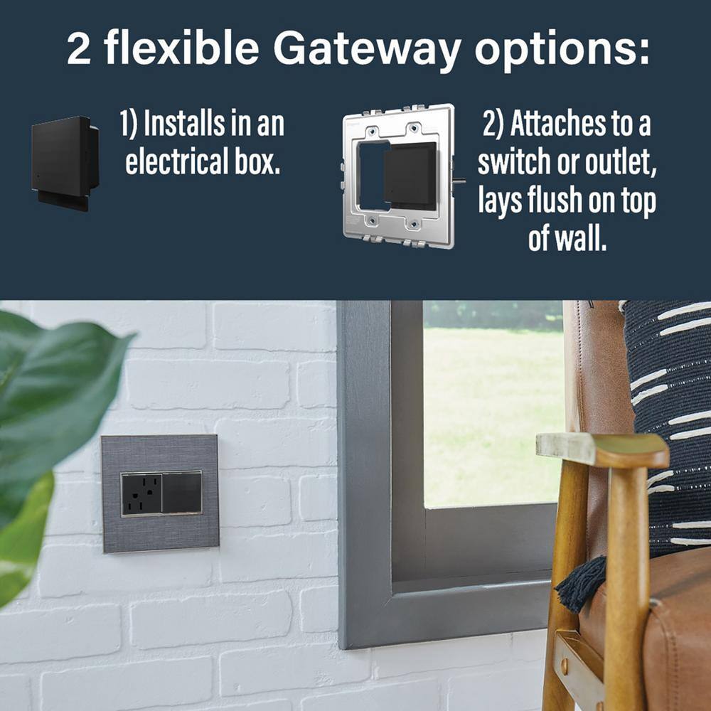 Legrand adorne with Netatmo Surface Mount Smart Gateway Hub, Graphite
