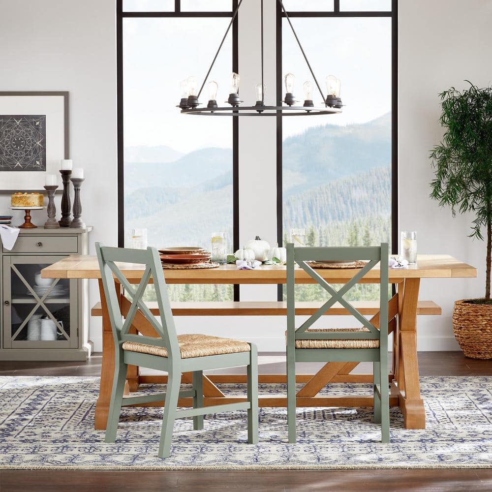 Progress Lighting Debut Collection 28 in. 9-Light Black Graphite Farmhouse Urban Industrial Chandelier Dining Light