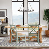 Progress Lighting Debut Collection 28 in. 9-Light Black Graphite Farmhouse Urban Industrial Chandelier Dining Light