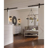 Progress Lighting Debut Collection 28 in. 9-Light Black Graphite Farmhouse Urban Industrial Chandelier Dining Light