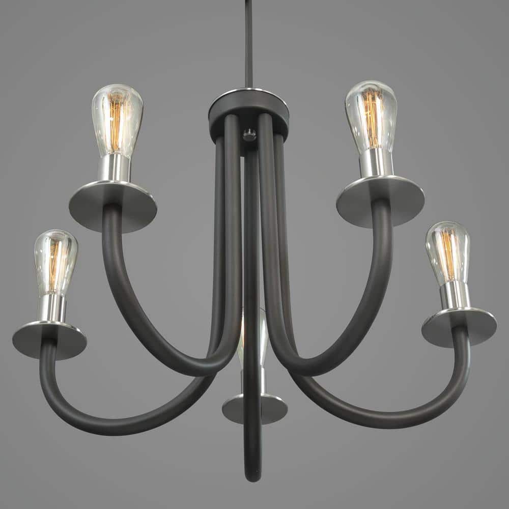 Progress Lighting Remix Collection 5-Light Graphite Chandelier
