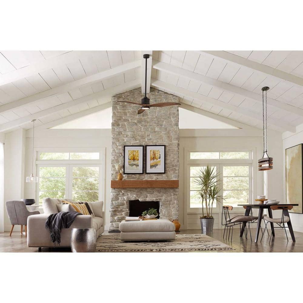 Progress Lighting Gulliver Collection 38-1/2 in. Coastal 4-Light Graphite Coastal Linear Chandelier Light with Weathered Driftwood Frame