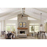 Progress Lighting Gulliver Collection 38-1/2 in. Coastal 4-Light Graphite Coastal Linear Chandelier Light with Weathered Driftwood Frame