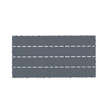 Afoxsos 24 in. x 12 in. Polypropylene Material DIY Module Deck Tile in Dark Gray, Quick and Easy to installation (24 per Case)